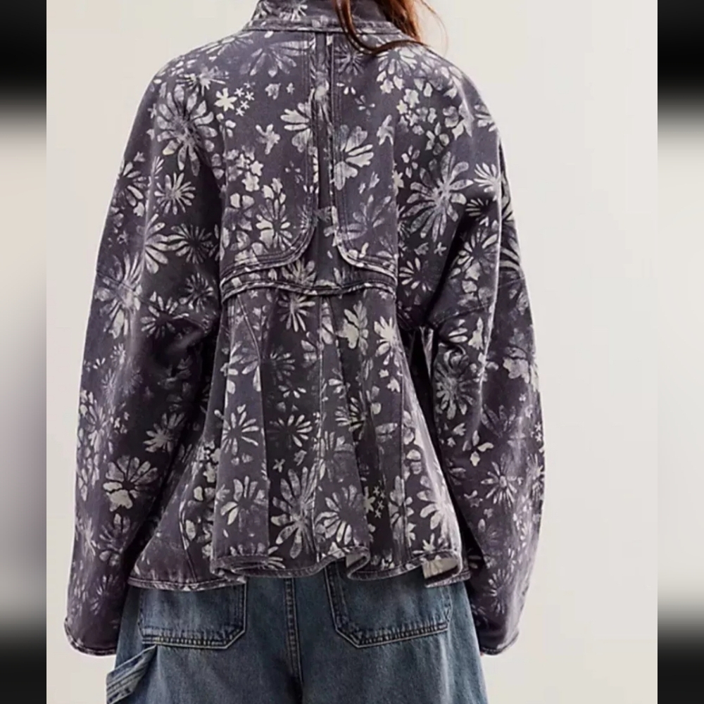 Free People Lua Bed Jacket Size Small Relaxed Fit - image 2